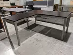 Dark Walnut Laminate L Shape Desk â€“ 60x60