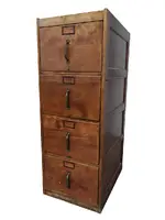 Solid Wood Cherry 4 Drawer Vertical File Cabinet