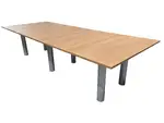 10 FT Honey Laminate Rectangular Conference Table
