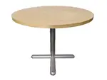 36â€ Round Oak Laminate Conference Meeting Table