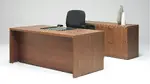 Rectangular Desk and Storage Credenza Set