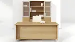 Rectangular Desk and Credenza Set