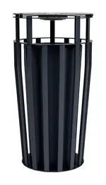 Outdoor Trash Can with Ashtray