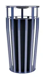 Outdoor Trash Can with Ashtray