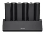 Six Portable AC Batteries with Charging Dock