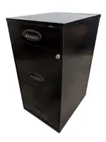 Black Metal Box/Box/File Pedestal Drawers