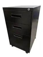 Black Rolling Box/Box/File Pedestal Drawers