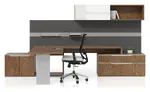 L Shaped Desk with Storage