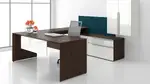 Modern U Shaped Desk with Storage