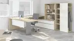 U Shaped Desk with Storage