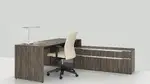 L Shaped Desk with Storage