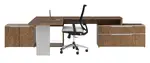 L Shaped Desk with Storage