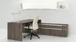 L Shaped Desk with Hutch