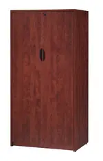 Locking Double Door Bookshelf Storage Cabinet