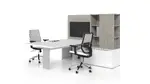 Modern L Shaped Desk with Storage