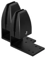 Black Under Edge Desk Mount Bracket (Pair)