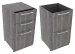 Pair of 2 & 3 Drawer Pedestals for Groupe Lacasse Desks