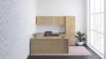 U Shaped Desk with Storage