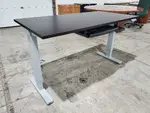 Dark Walnut Laminate Sit Stand Desk