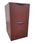Maroon Laminate File/File Pedestal without Top