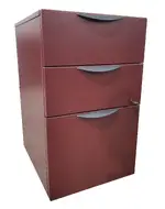 Maroon Laminate Box/Box/File Pedestal