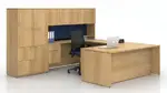 U Shaped Desk with Storage