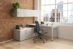 L Shaped Desk with Storage