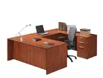 U Shaped Desk with Drawers