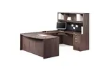 U Shaped Desk with Hutch