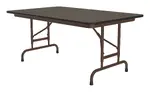 Folding Table with Adjustable Legs