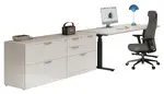 Electric Height Adjustable Desk with Storage
