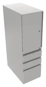 Metal Storage Cabinet with Drawers