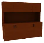 Credenza Storage Cabinet with Hutch