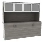 Credenza Storage Cabinet with Hutch