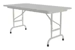 Adjustable Height Folding Table