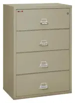 4 Drawer Lateral Fireproof File Cabinet - 38