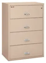 4 Drawer Lateral Fireproof File Cabinet - 38 Wide