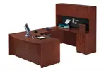 U Shaped Desk with Hutch