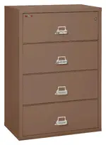 4 Drawer Lateral Fireproof File Cabinet - 38 Wide