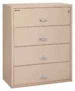 4 Drawer Lateral Fireproof File Cabinet - 45