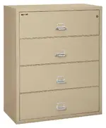 4 Drawer Lateral Fireproof File Cabinet - 45 Wide