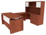 U Shaped Height Adjustable Executive Desk