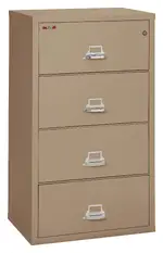 4 Drawer Lateral Fireproof File Cabinet - 32 Wide