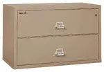 2 Drawer Lateral Fireproof File Cabinet - 45