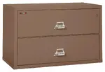 2 Drawer Lateral Fireproof File Cabinet - 45 Wide