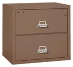 2 Drawer Lateral Fireproof File Cabinet - 32 Wide