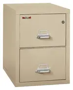 2 Drawer Vertical Fireproof File Cabinet - 18 Wide