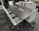 10' Boat-Shaped Conference Table