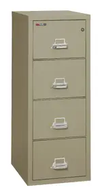 4 Drawer Fireproof File Cabinet - Letter Size