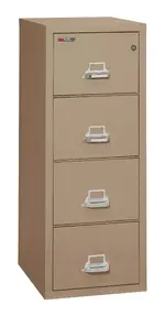 4 Drawer Fireproof File Cabinet - Letter Size